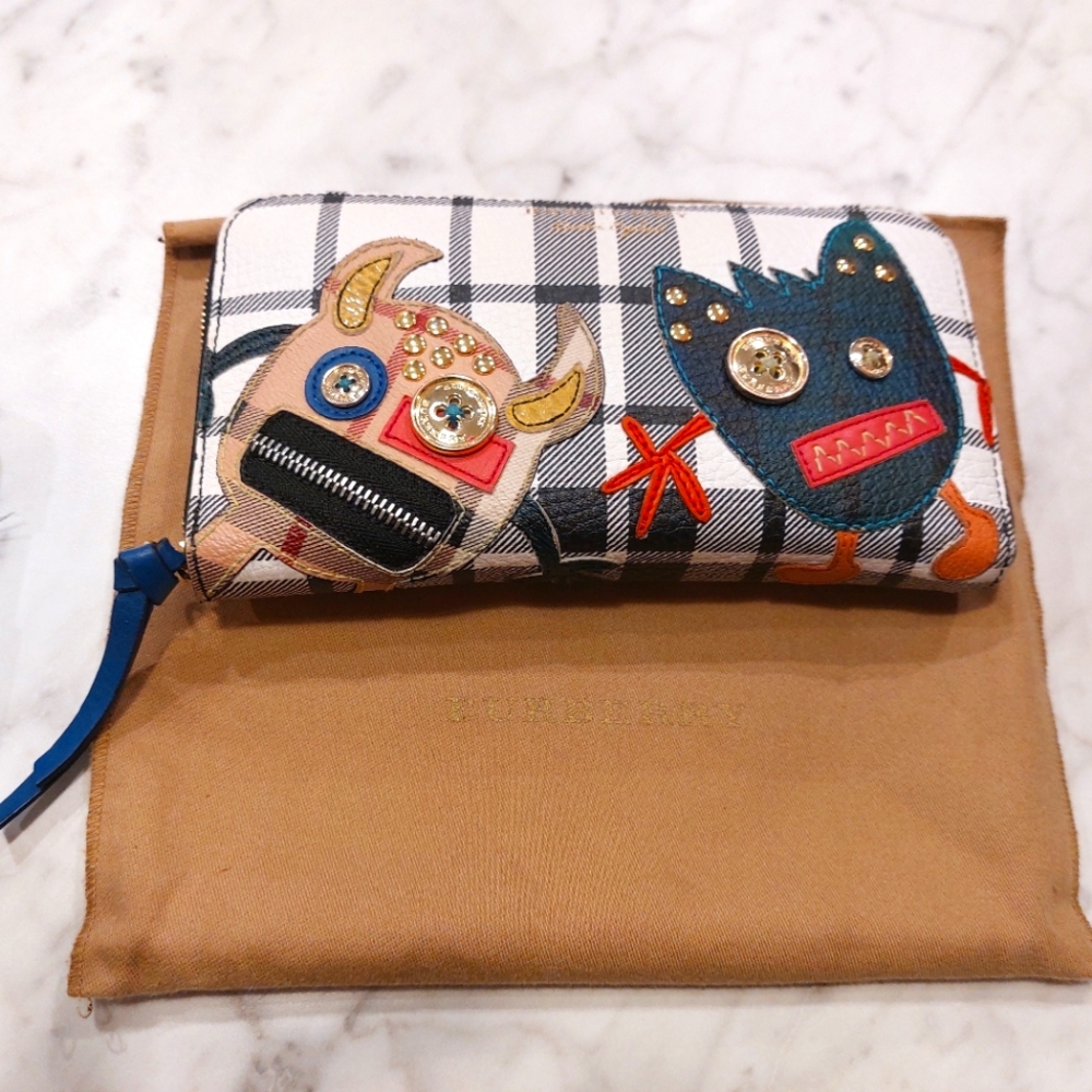 Burberry Special edition monster zip wallet